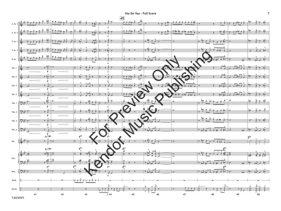 You Do You (Score) Jazz Ensemble - Sheet Music page 8