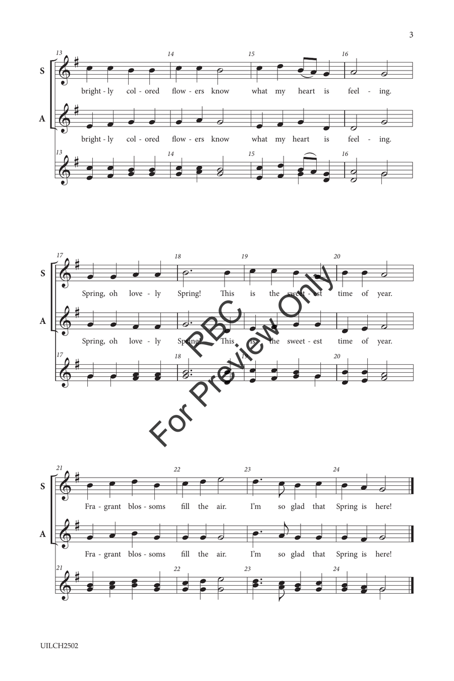 Spring, O Lovely Spring (SA) SA scores gallery preview page 4