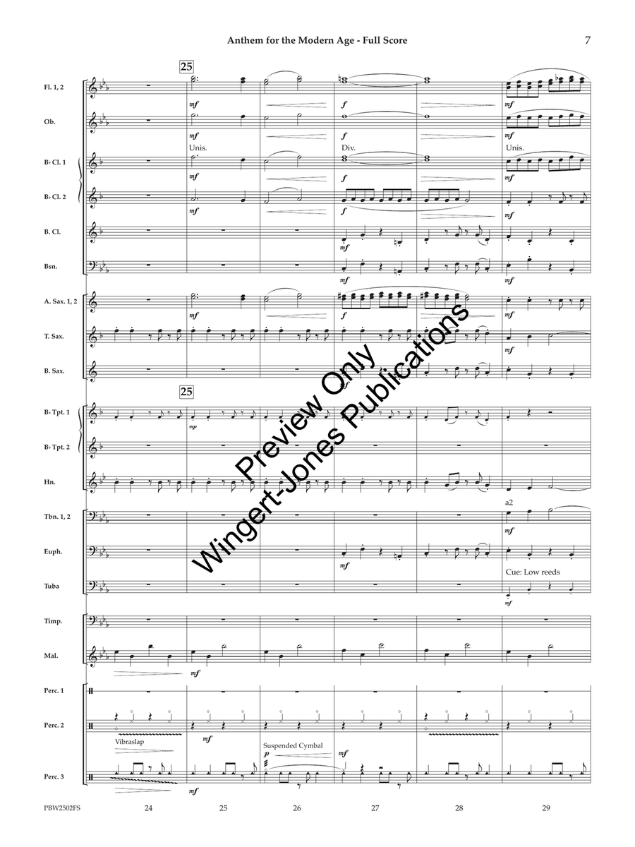 Anthem for the Modern Age (Score) Concert Band scores gallery preview page 8