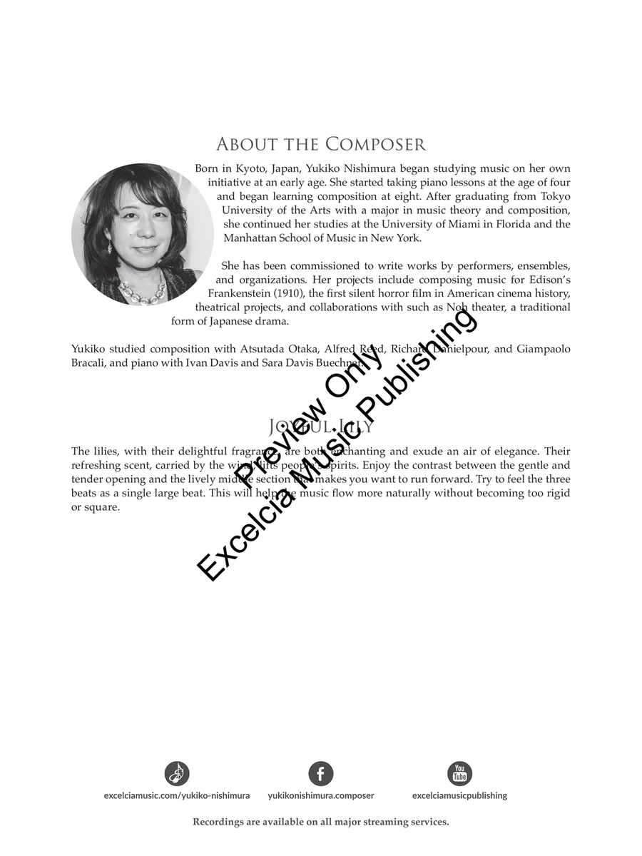 Joyful Lily (Score) Joyful Lily (Score) Concert Band scores gallery preview page 3