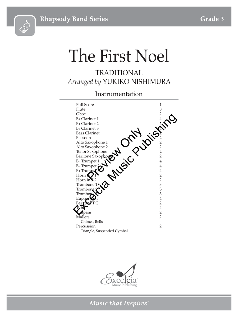 The First Noel The First Noel Concert Band scores gallery preview page 2