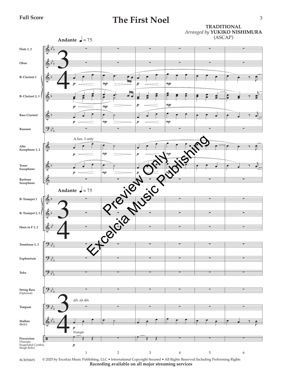 The First Noel The First Noel Concert Band scores gallery preview page 4