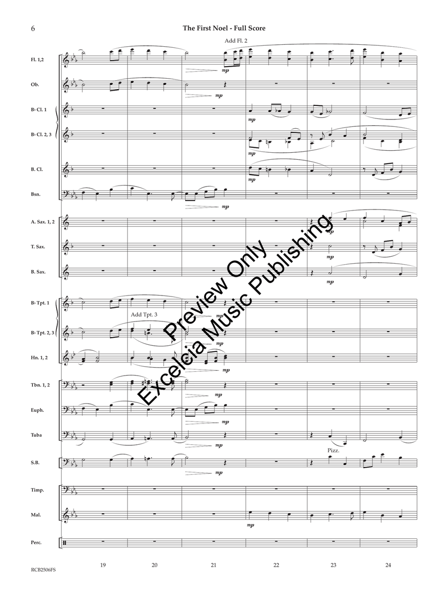 The First Noel The First Noel Concert Band scores gallery preview page 7