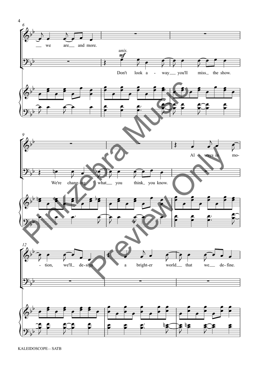 Kaleidoscope (SATB) Kaleidoscope (SATB) 4-Part scores gallery preview page 5