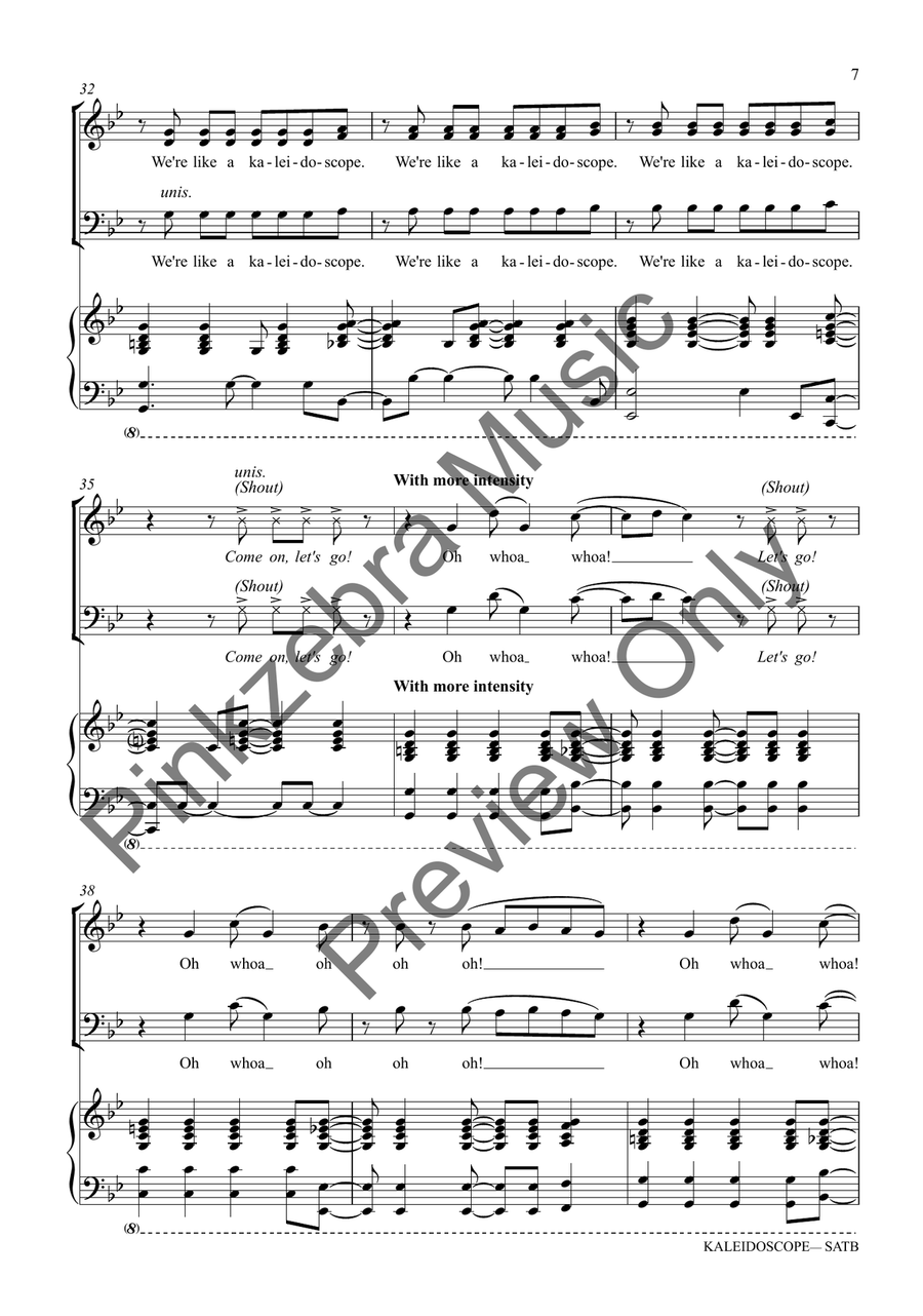 Kaleidoscope (SATB) Kaleidoscope (SATB) 4-Part scores gallery preview page 8