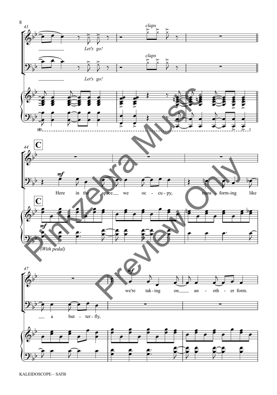 Kaleidoscope (SATB) Kaleidoscope (SATB) 4-Part scores gallery preview page 9