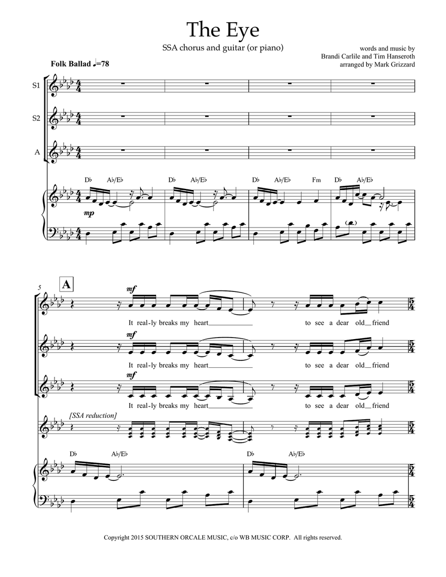 The Eye The Eye SSA scores gallery preview page 1