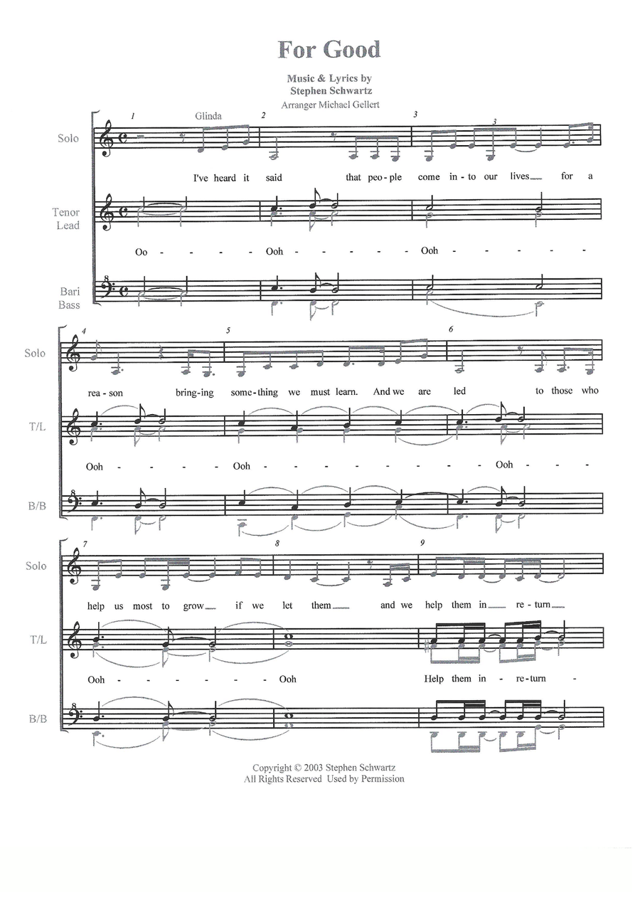 For Good For Good SSAA scores gallery preview page 1
