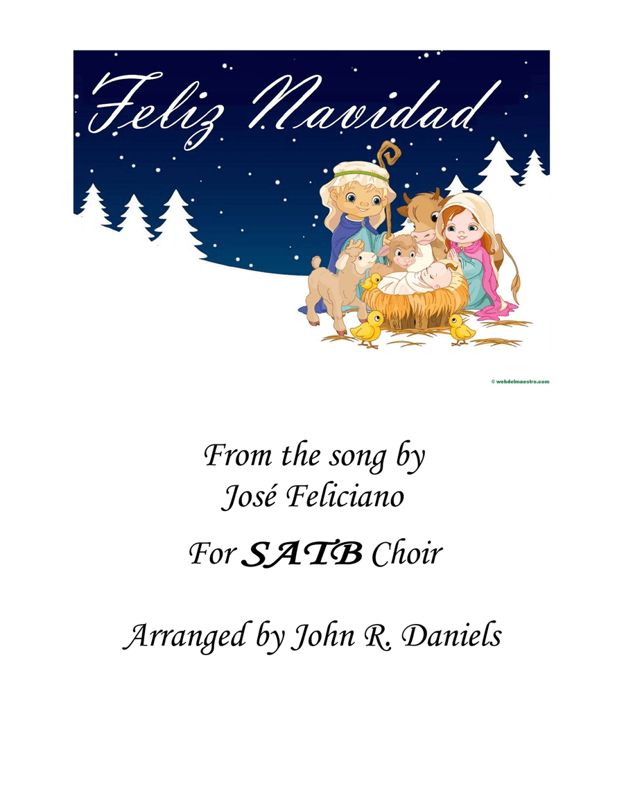 Feliz Navidad 4-Part scores gallery preview page 1