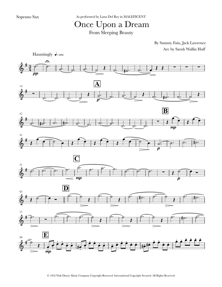 Once Upon A Dream Once Upon A Dream Saxophone Quartet scores gallery preview page 5
