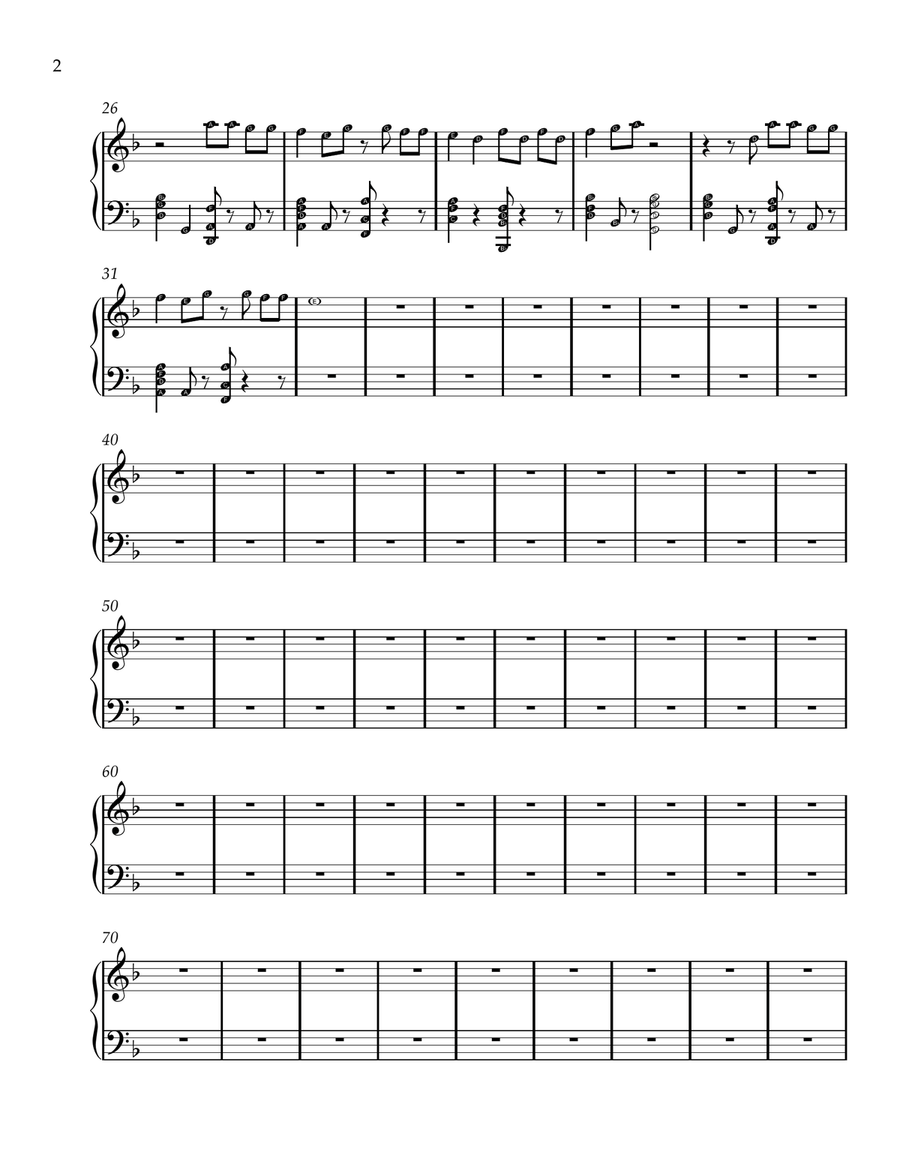 I Ain't Worried (Feat. Becky G) - Latin Version Easy Piano scores gallery preview page 2