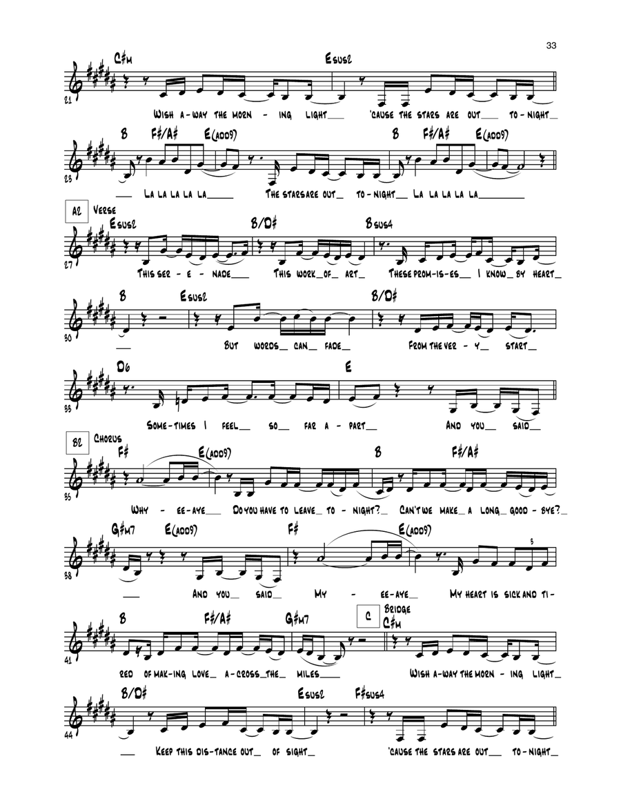 Stars Stars Soprano Saxophone scores gallery preview page 2