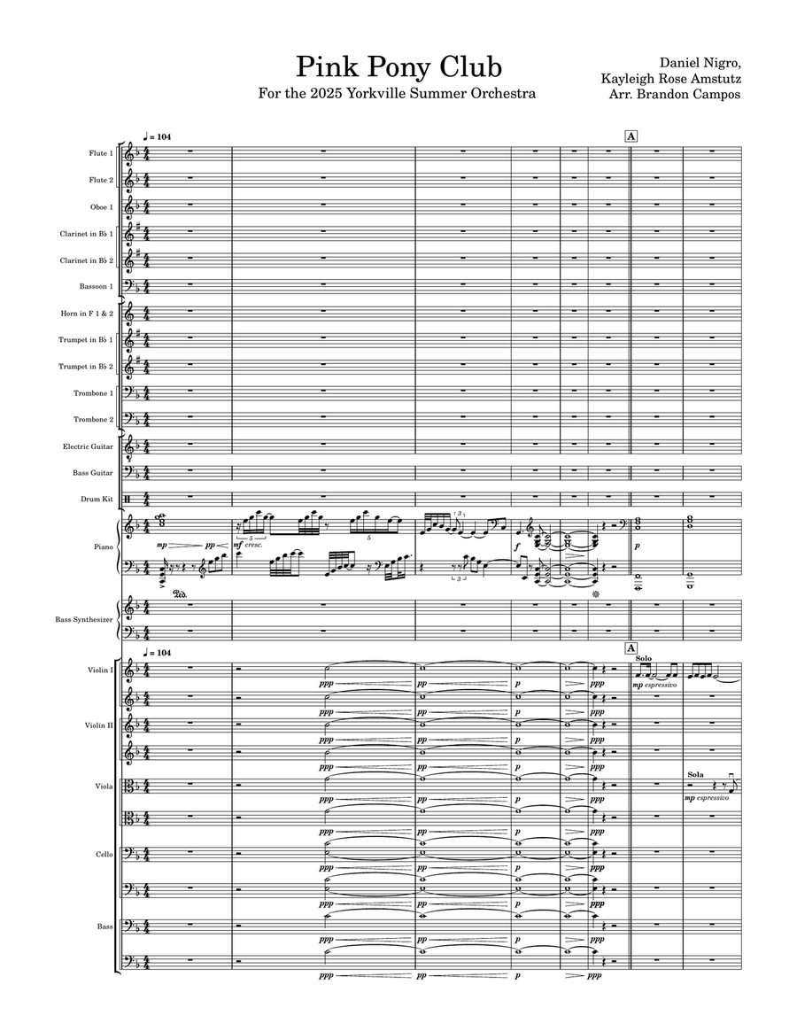 Pink Pony Club Pink Pony Club Full Orchestra scores gallery preview page 3