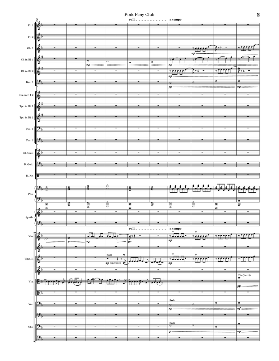 Pink Pony Club Pink Pony Club Full Orchestra scores gallery preview page 4