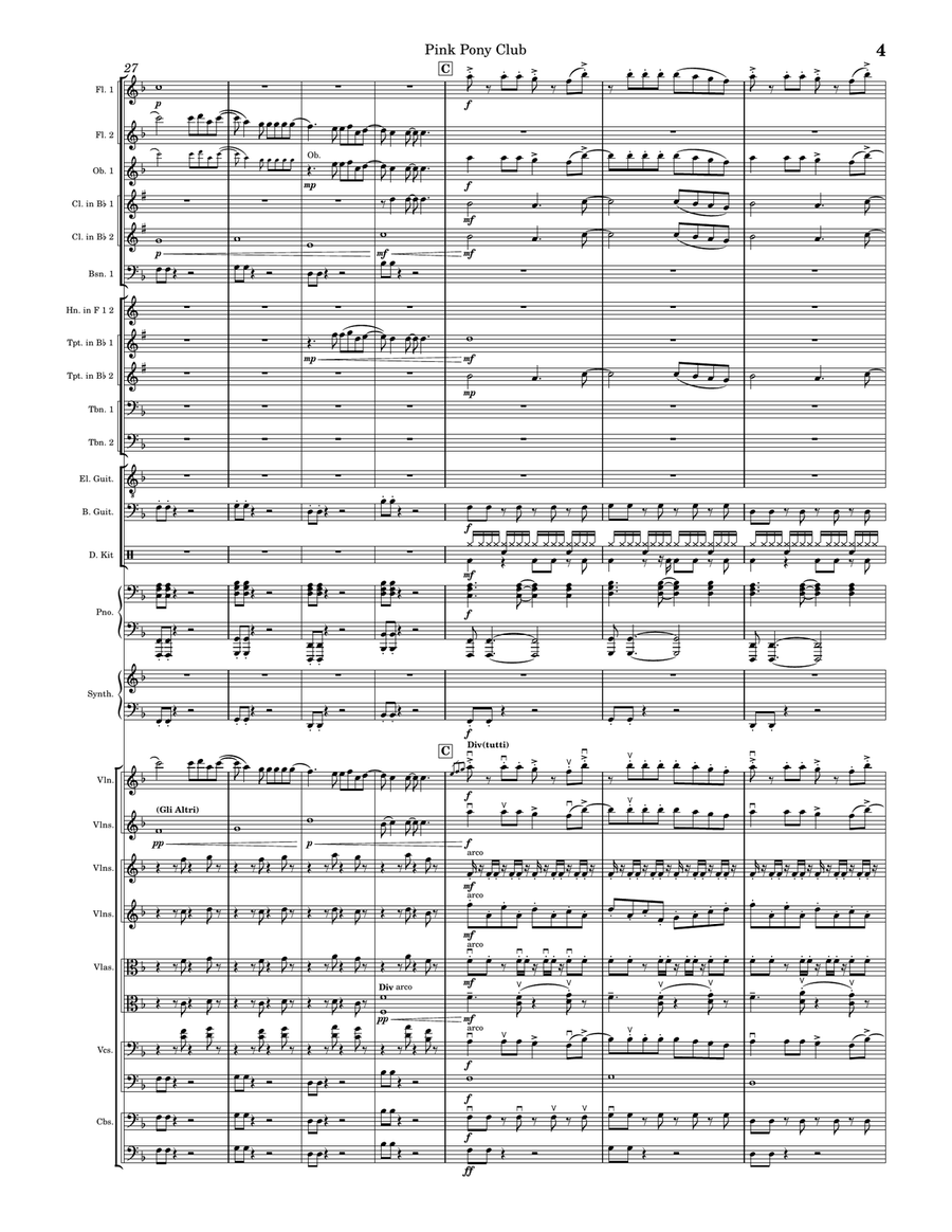 Pink Pony Club Pink Pony Club Full Orchestra scores gallery preview page 6