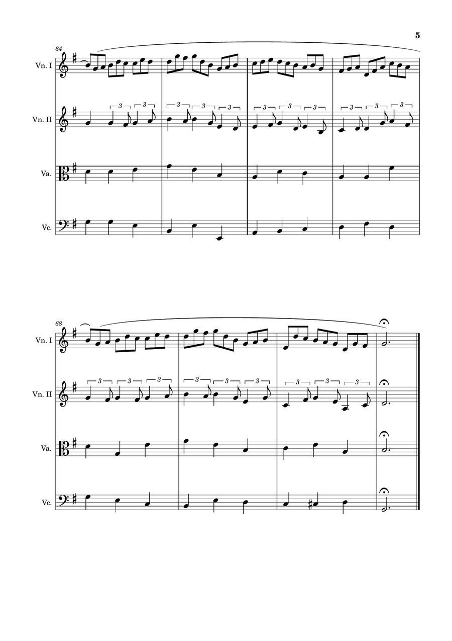 J. S. Bach - Jesu, Joy of Man´s Desiring. String Quartet with Parts. String Quartet scores gallery preview page 5