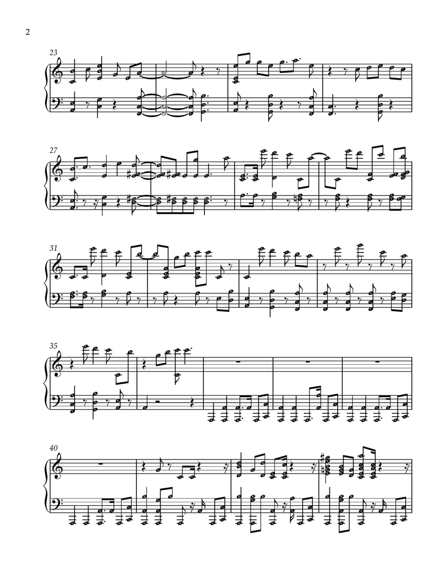 Love Again Love Again Easy Piano scores gallery preview page 2