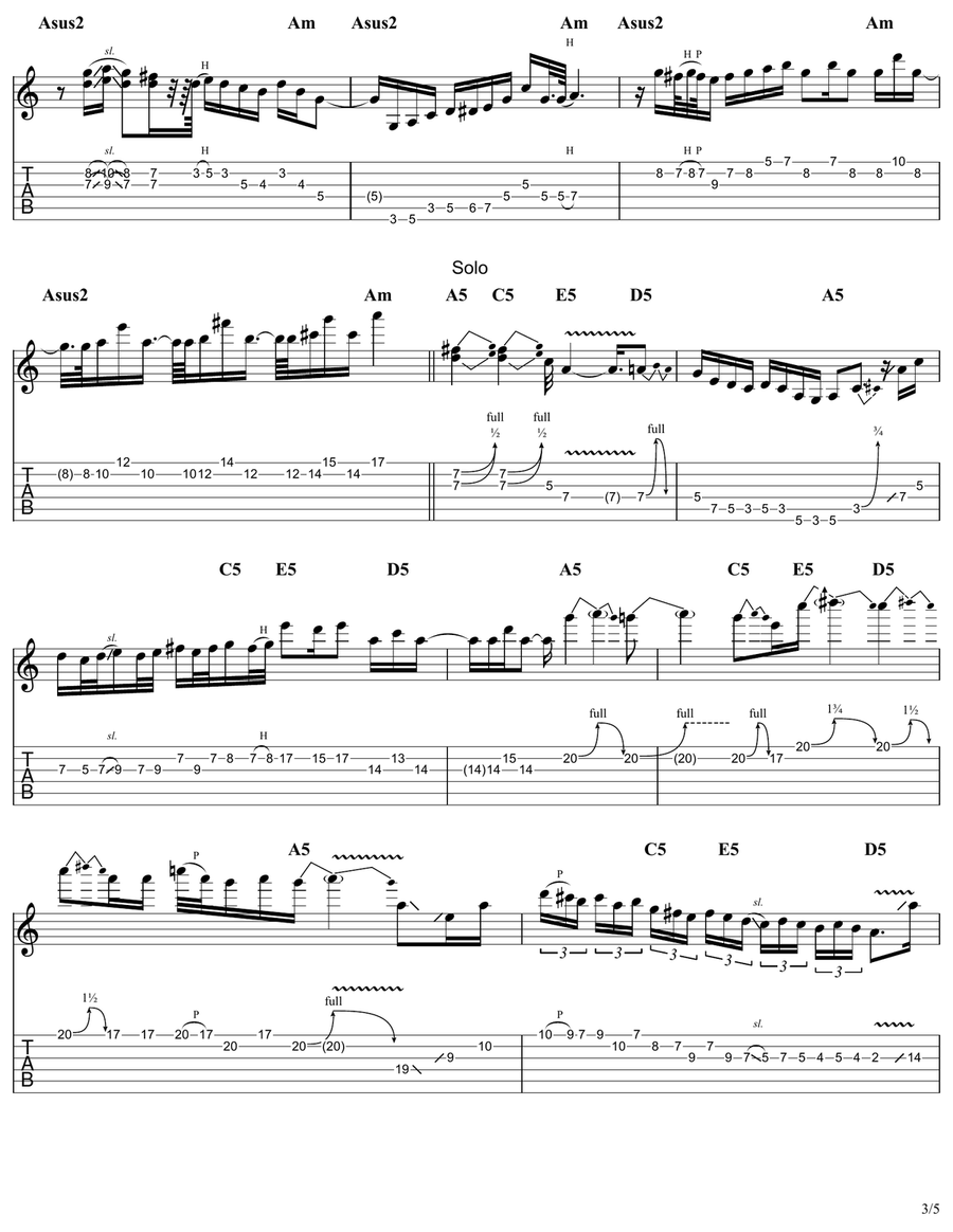 The Unforgiven The Unforgiven Acoustic Guitar scores gallery preview page 3