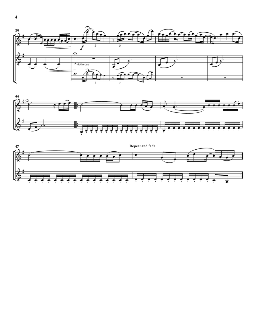 I'll Never Love Again I'll Never Love Again String Duet scores gallery preview page 6