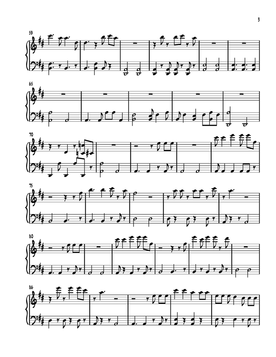 What's Up What's Up Easy Piano scores gallery preview page 3