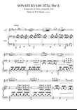 Sonta for 2 Pianos D major 2nd mov. Andante KV448 6.375a / Clarinet & Piano