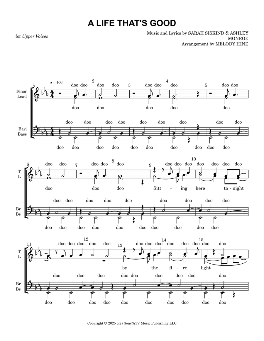 A Life That's Good A Life That's Good SSAA scores gallery preview page 1