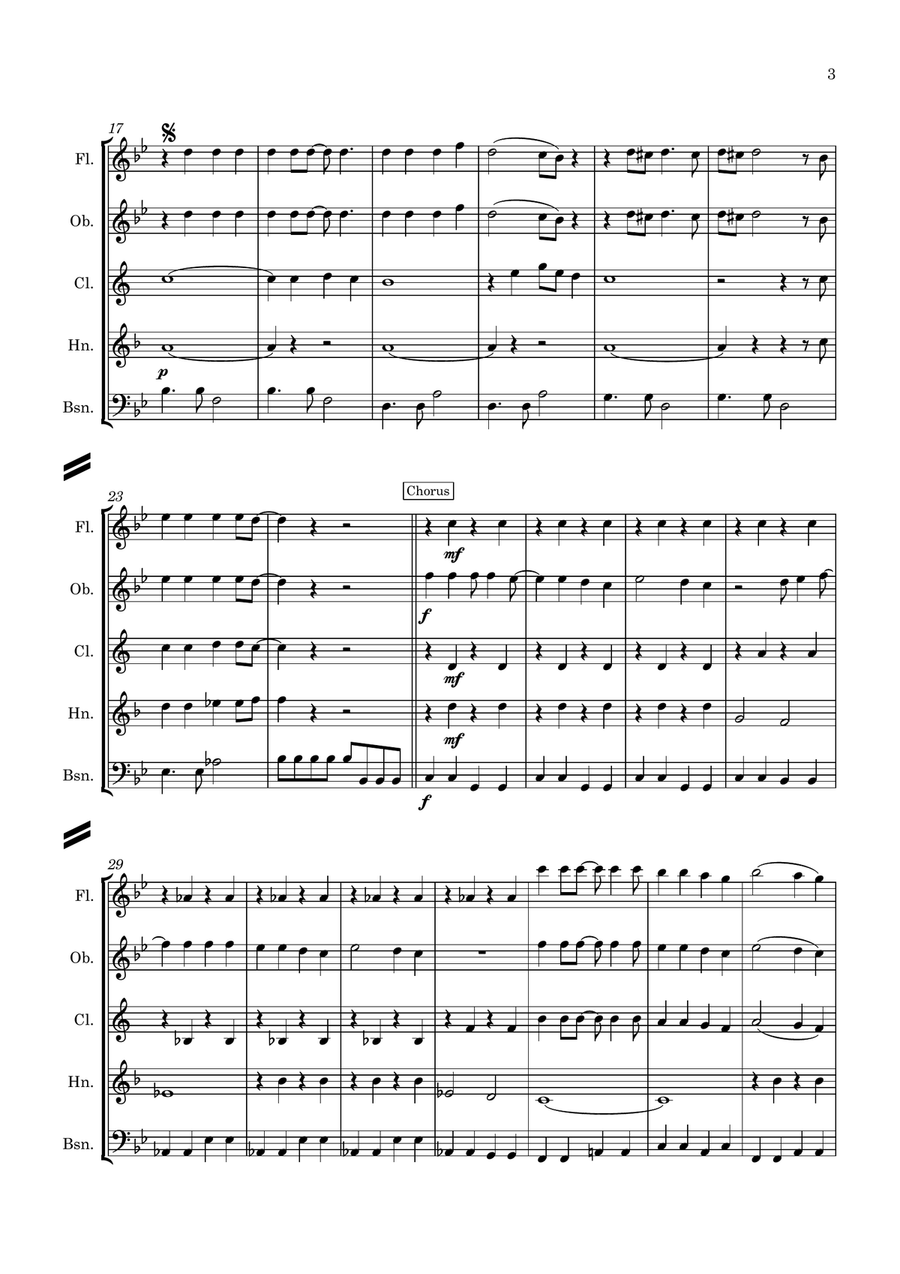 Help! Woodwind Quintet scores gallery preview page 4