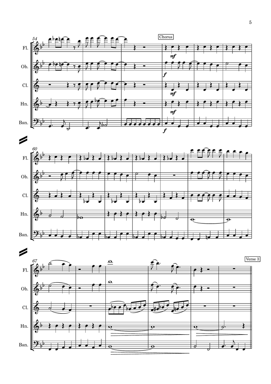 Help! Woodwind Quintet scores gallery preview page 6