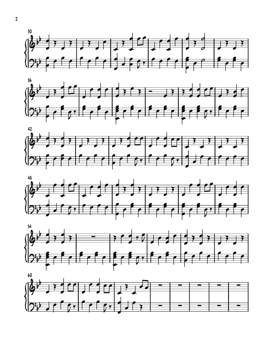 Old Phone Old Phone Easy Piano scores gallery preview page 2