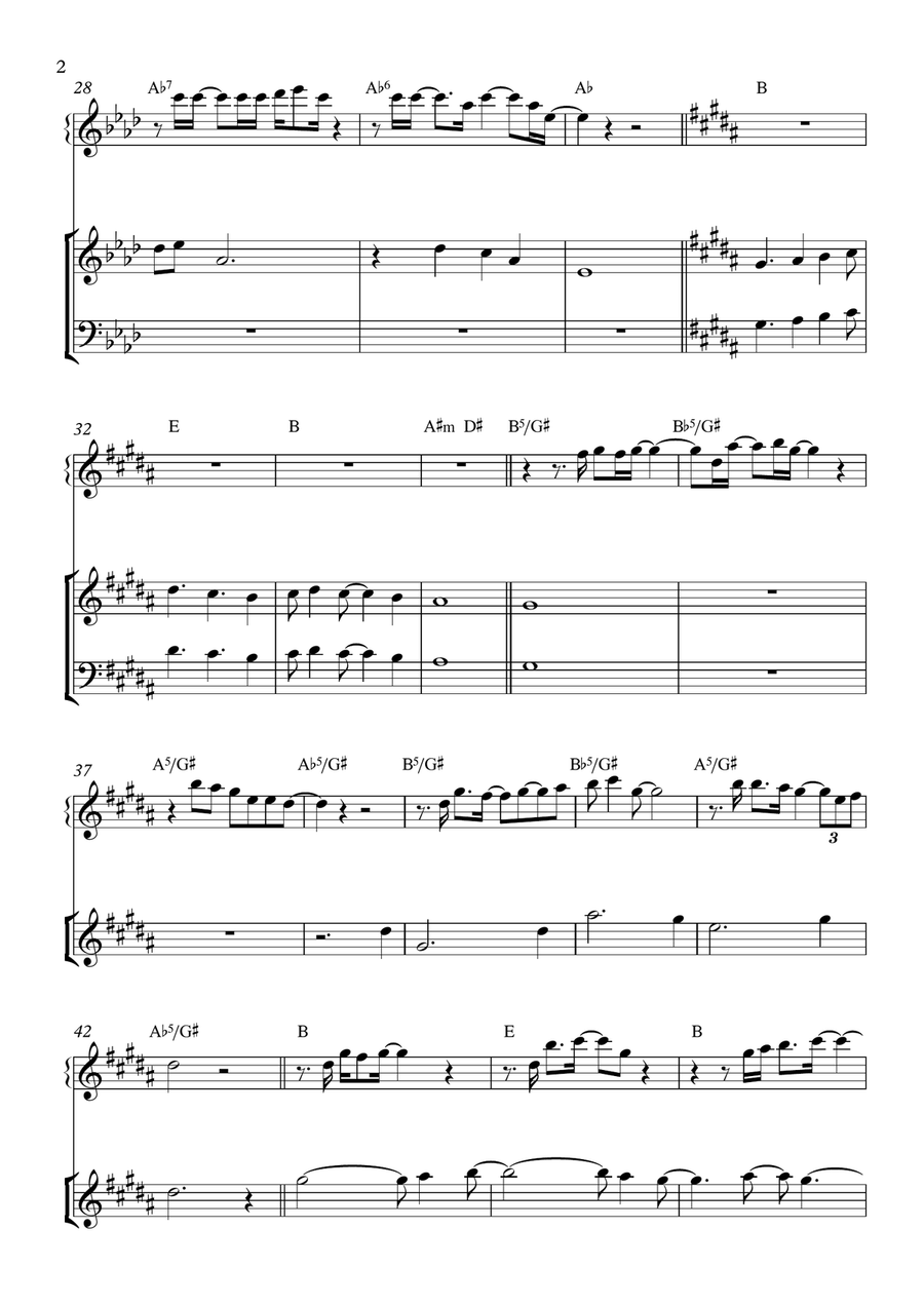 At The Chime Of A City Clock Small Ensemble scores gallery preview page 2