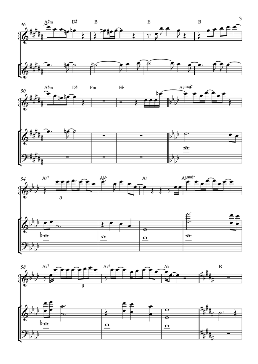 At The Chime Of A City Clock Small Ensemble scores gallery preview page 3