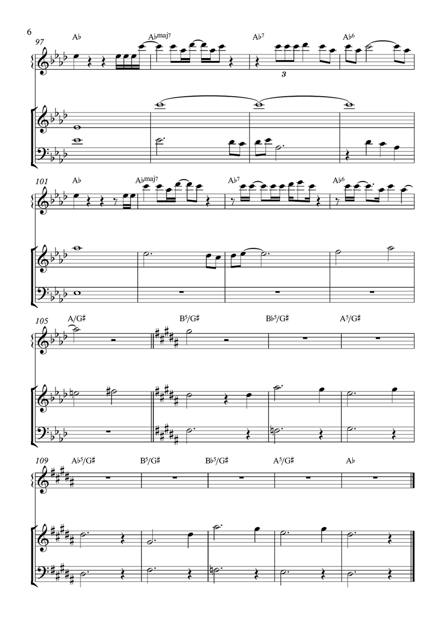 At The Chime Of A City Clock Small Ensemble scores gallery preview page 6