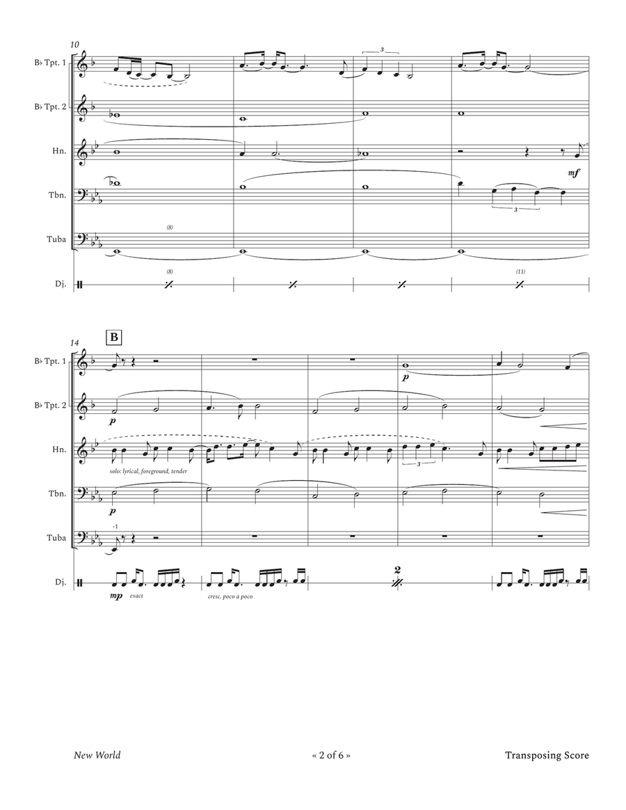New World New World Brass Quintet scores gallery preview page 2