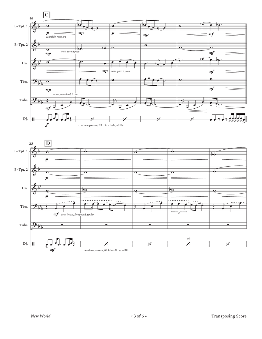 New World New World Brass Quintet scores gallery preview page 3