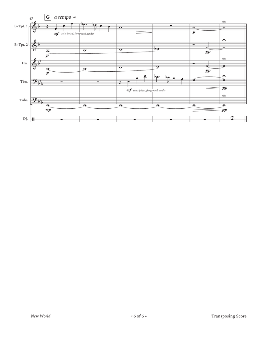 New World New World Brass Quintet scores gallery preview page 6