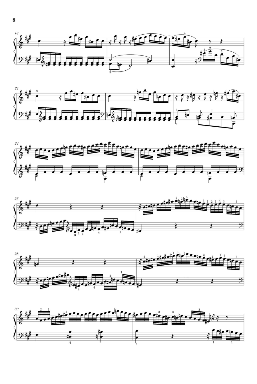 Piano Sonata No. 18, “The Hunt” 2nd Movement K.576 - Wolfgang Amadeus Mozart Piano Solo scores gallery preview page 2