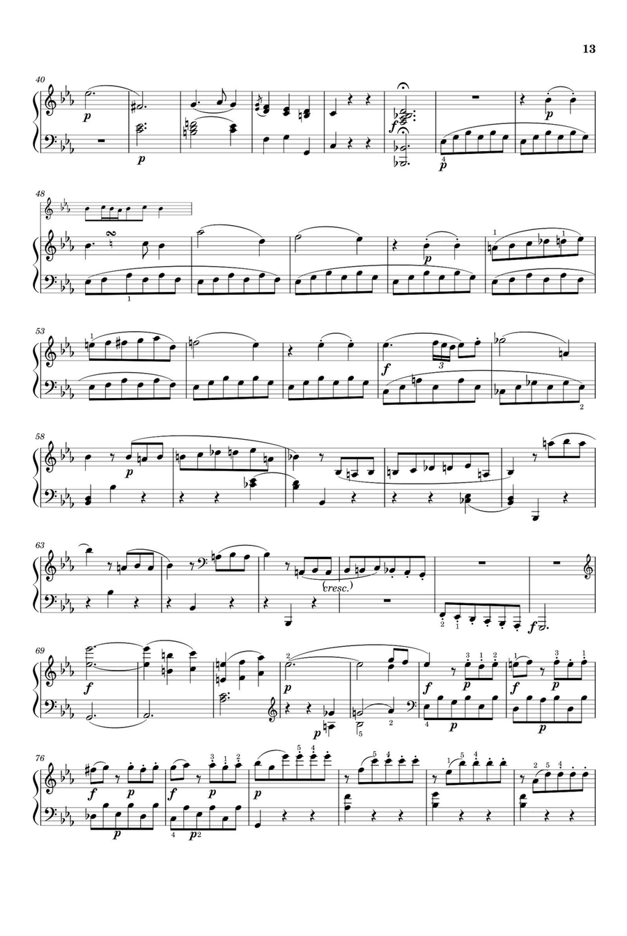 Piano Sonata No. 14, 3rd Movement K. 457 - Wolfgang Amadeus Mozart Piano Solo scores gallery preview page 2