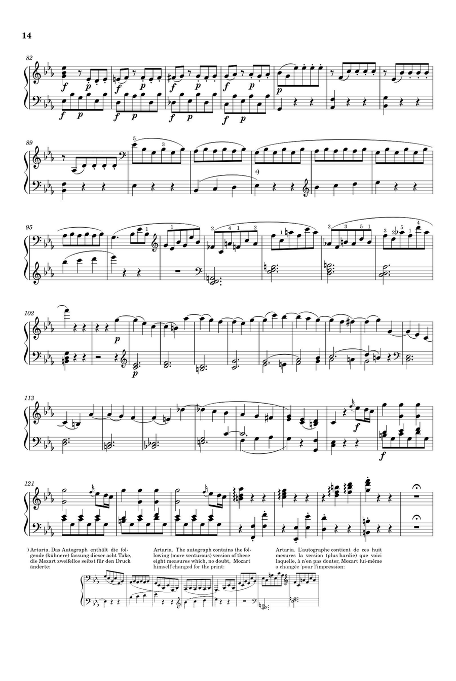 Piano Sonata No. 14, 3rd Movement K. 457 - Wolfgang Amadeus Mozart Piano Solo scores gallery preview page 3
