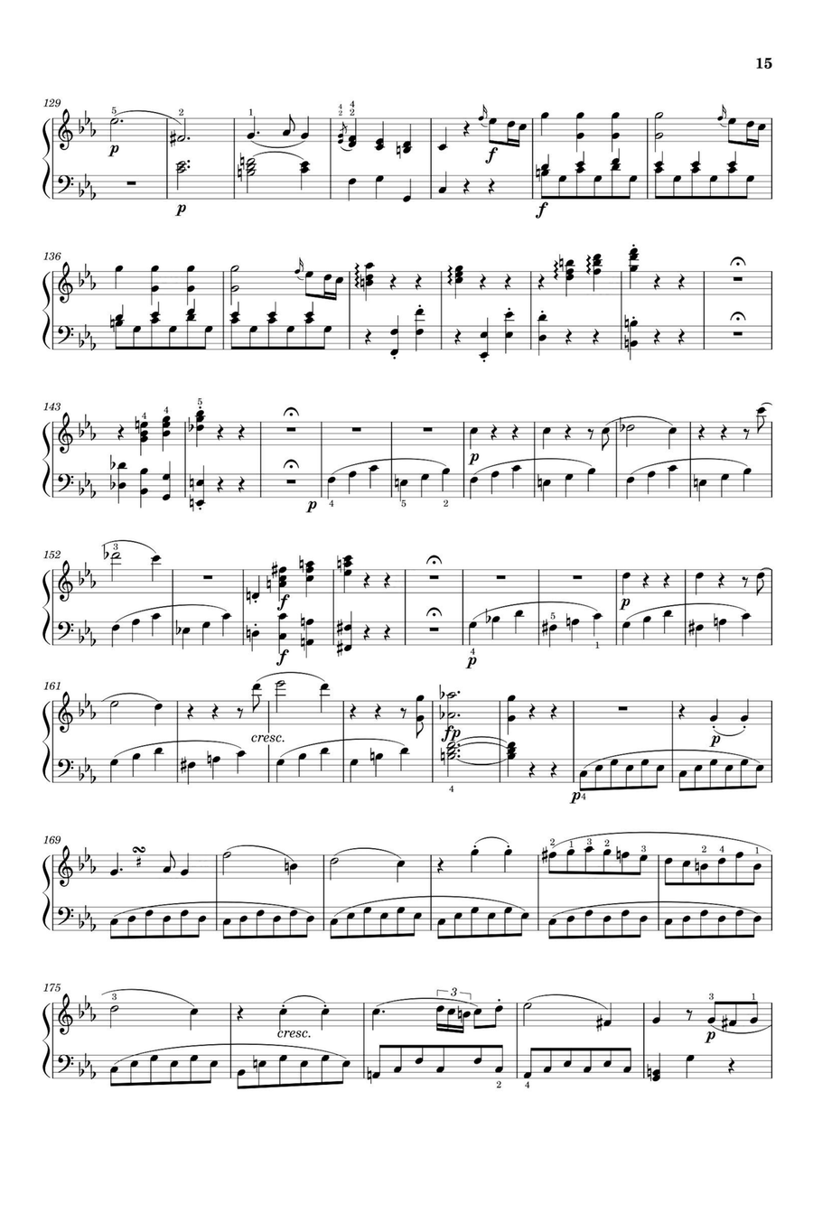 Piano Sonata No. 14, 3rd Movement K. 457 - Wolfgang Amadeus Mozart Piano Solo scores gallery preview page 4