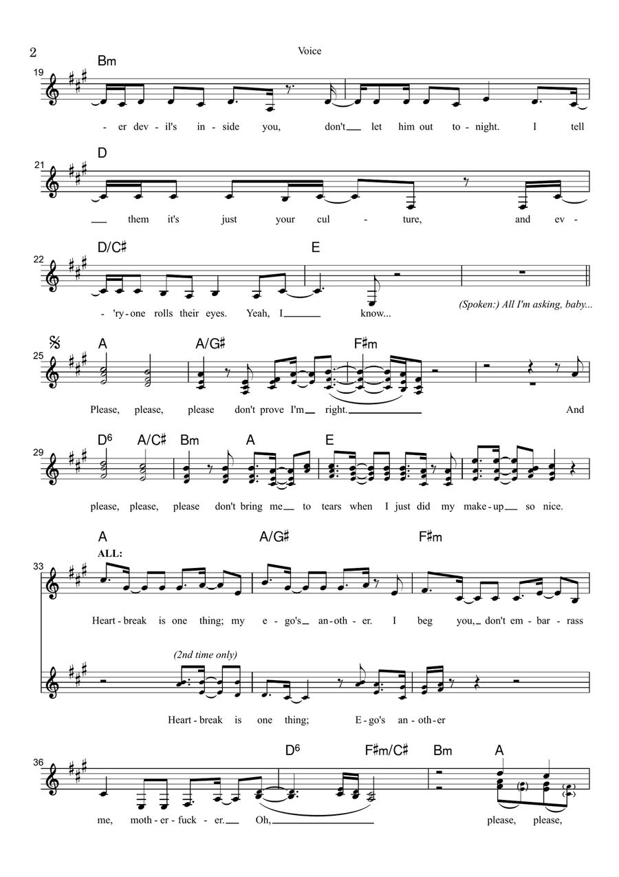Please Please Please Please Please Please Choir scores gallery preview page 2