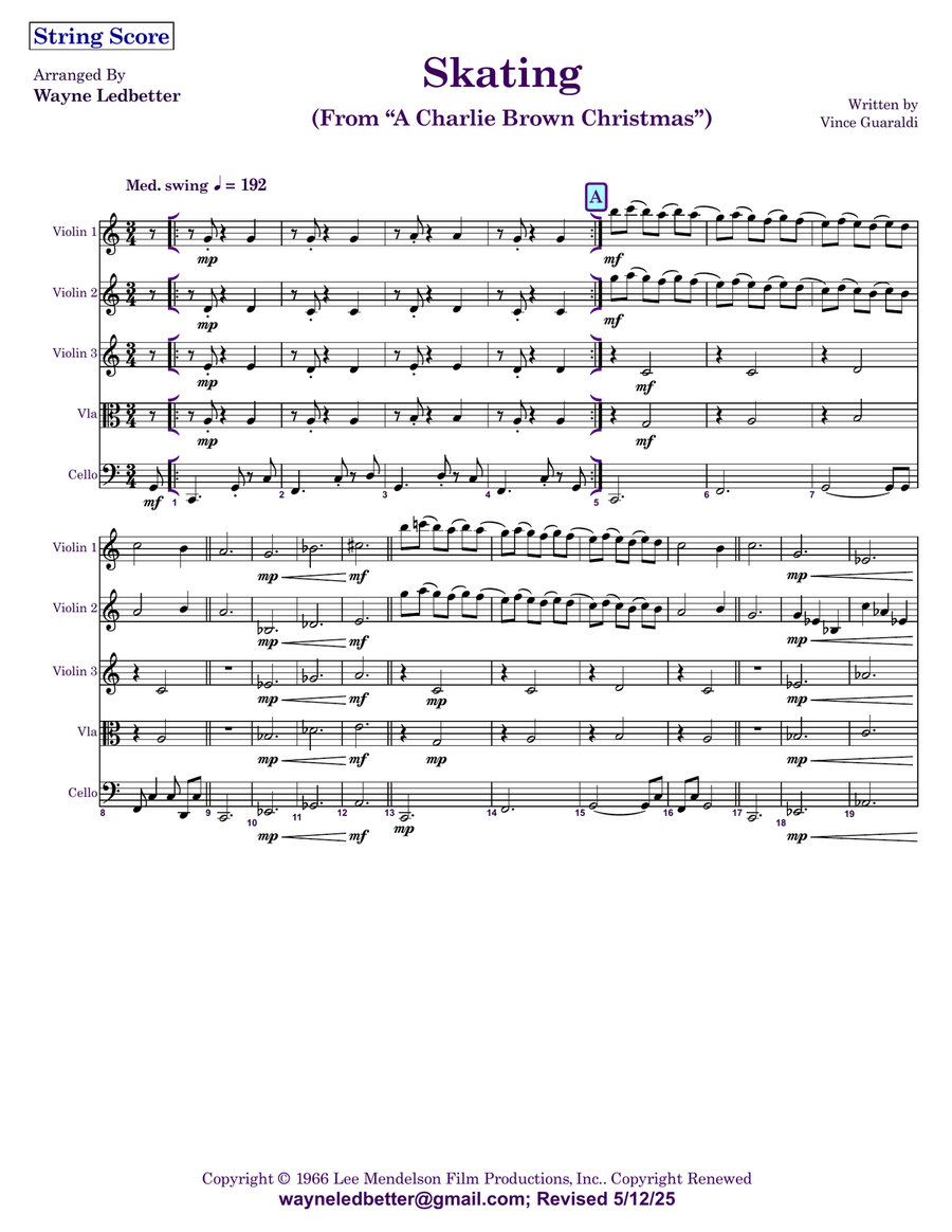 Skating Skating String Orchestra scores gallery preview page 2