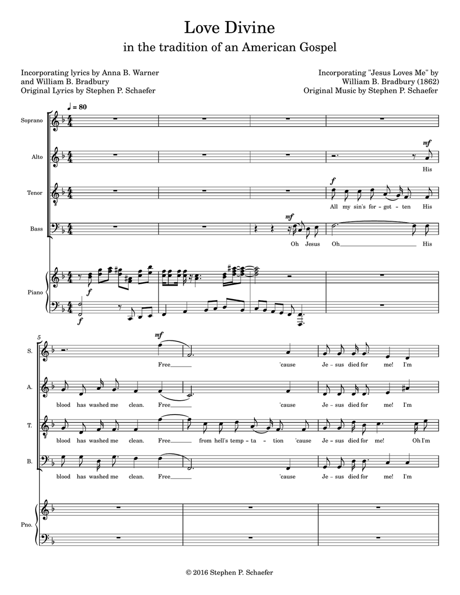 Love Divine Love Divine 4-Part scores gallery preview page 1