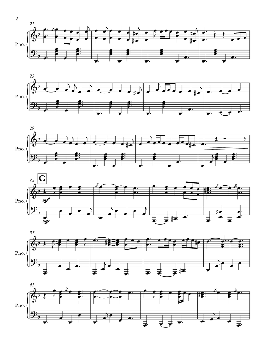 Czage Bunce Piano Solo scores gallery preview page 3