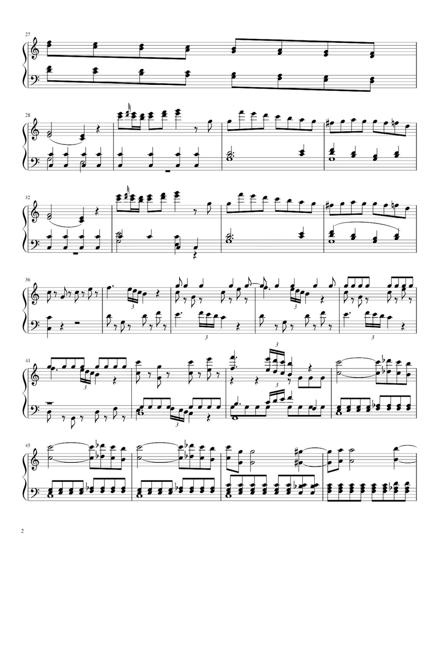 Mozart Piano Concerto No.21 K.467 - Wolfgang Amadeus Mozart Piano Solo scores gallery preview page 2