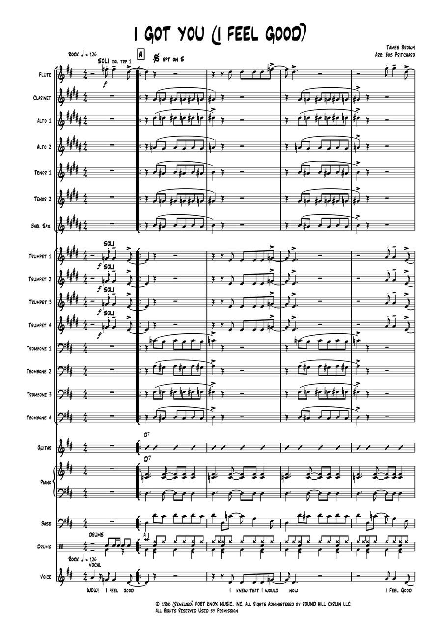 I Got You (I Feel Good) I Got You (I Feel Good) Jazz Ensemble scores gallery preview page 2