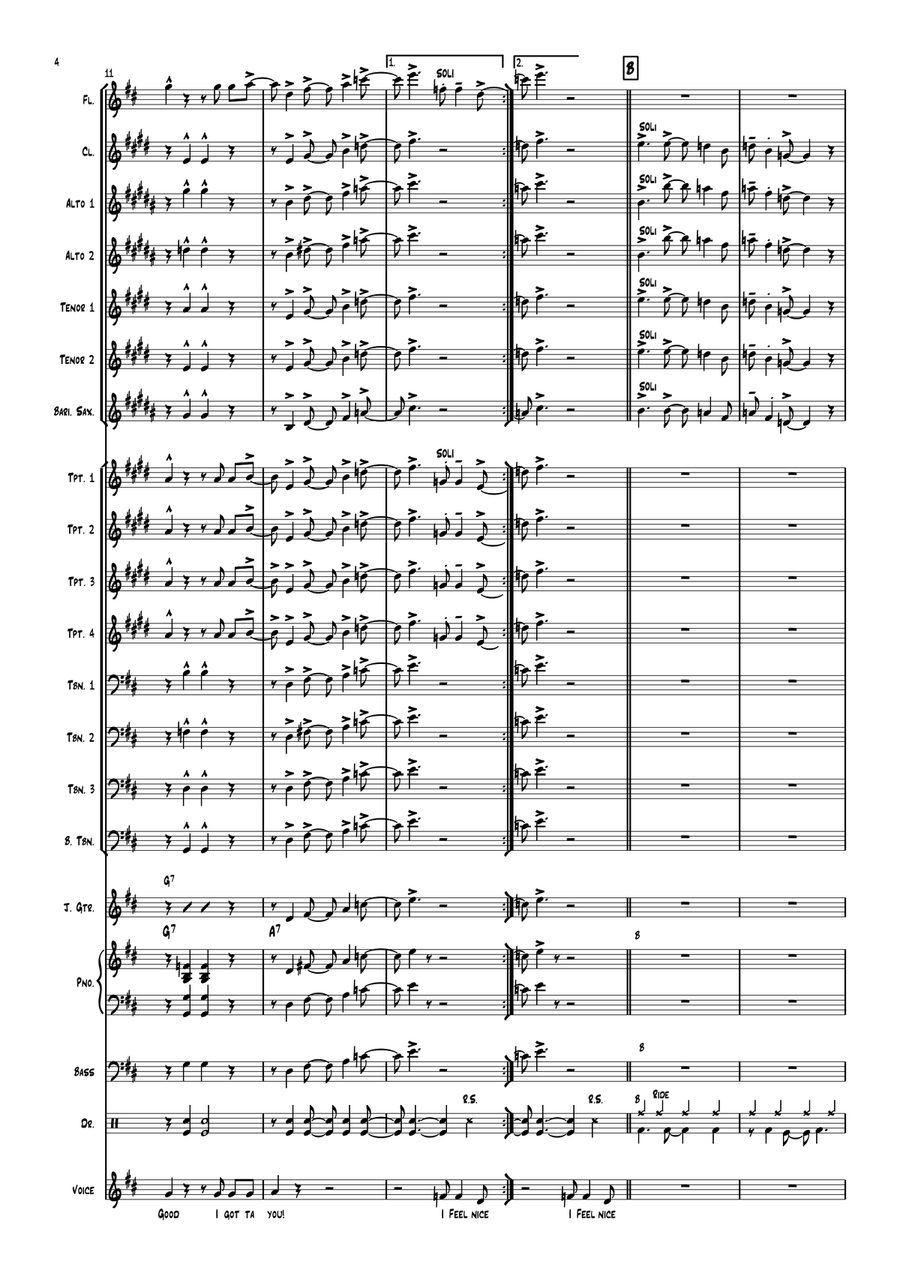 I Got You (I Feel Good) I Got You (I Feel Good) Jazz Ensemble scores gallery preview page 4