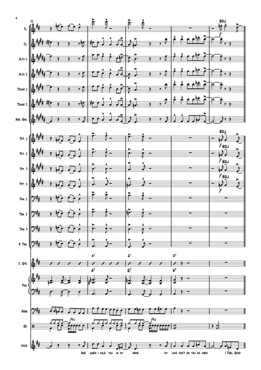 I Got You (I Feel Good) I Got You (I Feel Good) Jazz Ensemble scores gallery preview page 6