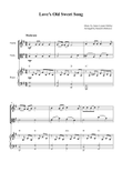 Love's Old Sweet Song