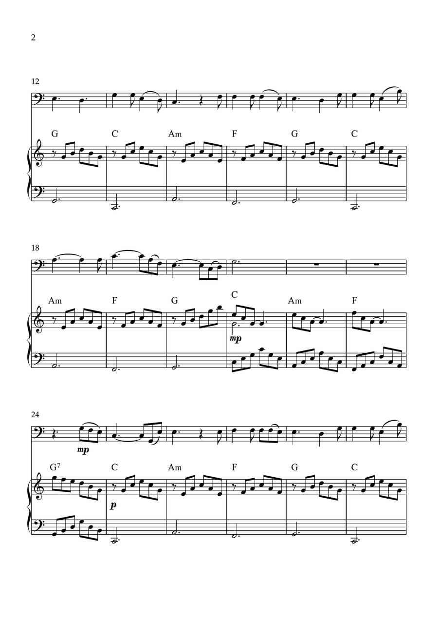 Send My Heart With A Kiss Bassoon scores gallery preview page 2