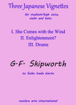 Three Japanese Vignettes for medium/high voice, violin and koto